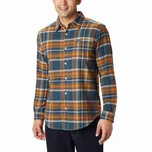 Columbia Camisas Casuales Boulder Ridge™ Flannel Hombre Grises/Marrom (754HCKDLR)